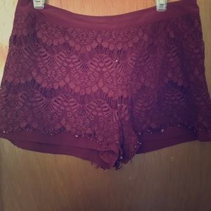Lace shorts